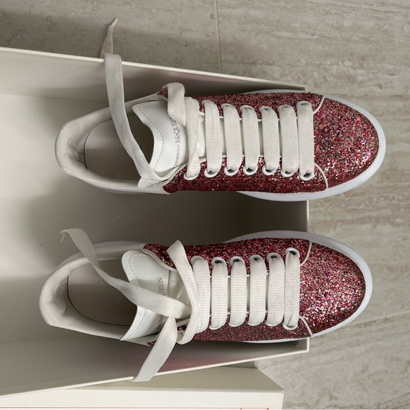 Alexander McQueen Glitter pink sneakers— worn twice! - Picture 11 of 12
